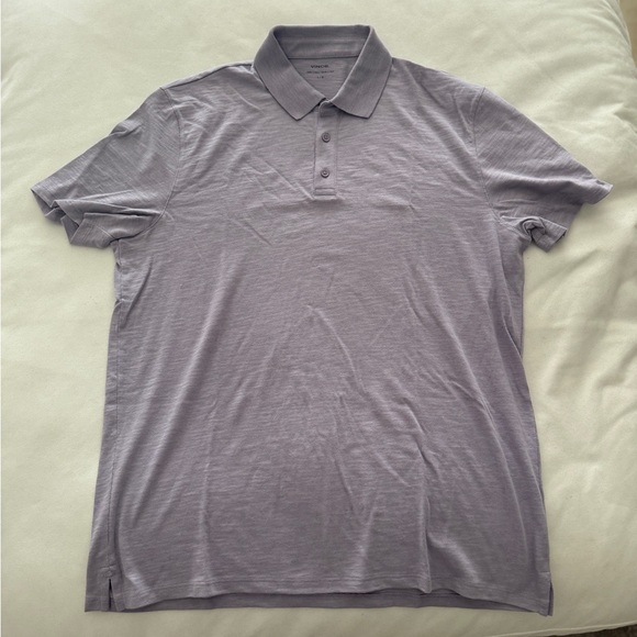 Vince Other - Vince classic cotton slub Polo Shirt Classic Short-Sleeved Design lavender large